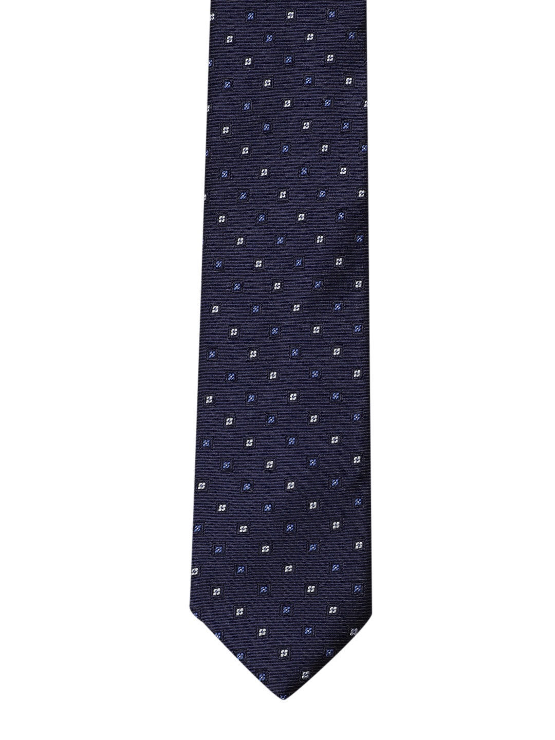 

INVICTUS Men Woven Design Microfiber Premium Formal Broad Tie, Navy blue