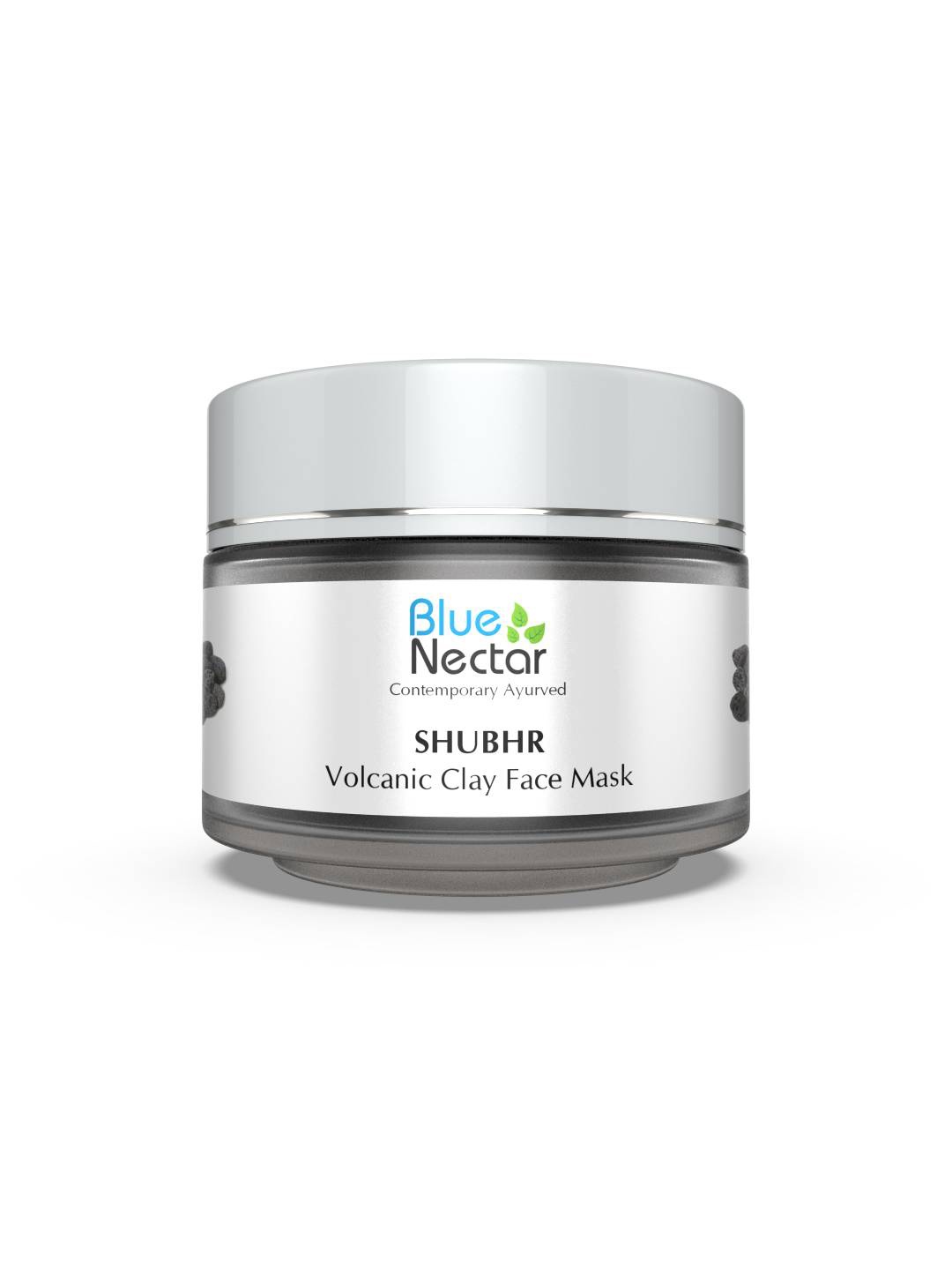 

Blue Nectar Shubhr Volcanic Clay Deep Cleansing Face Mask with Green Tea - 50 g, Grey