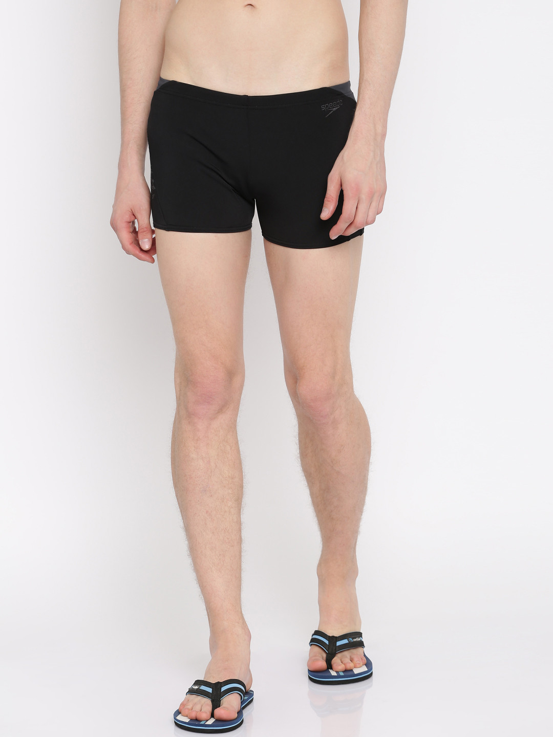 

Speedo Men Black Printed Swim Shorts 810855B443