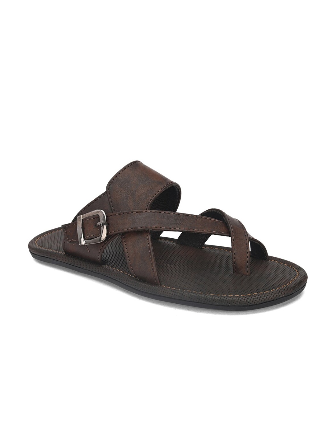

birgos Men Brown Comfort Sandals