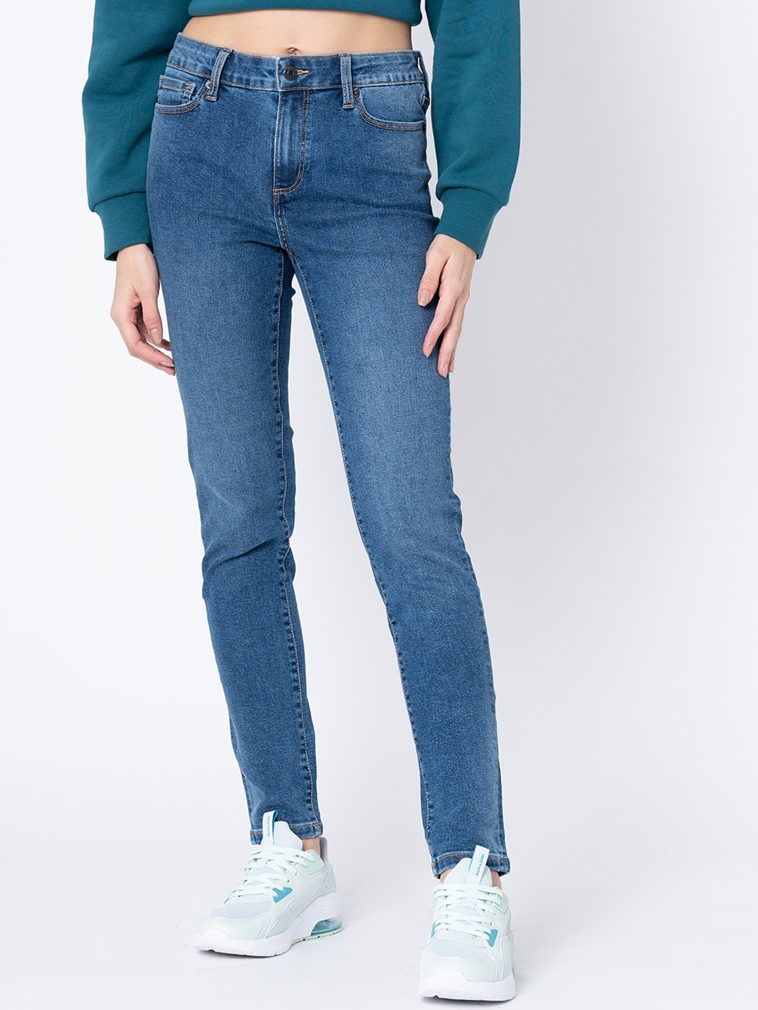 

Mode by Red Tape Women Blue Skinny Fit Jeans