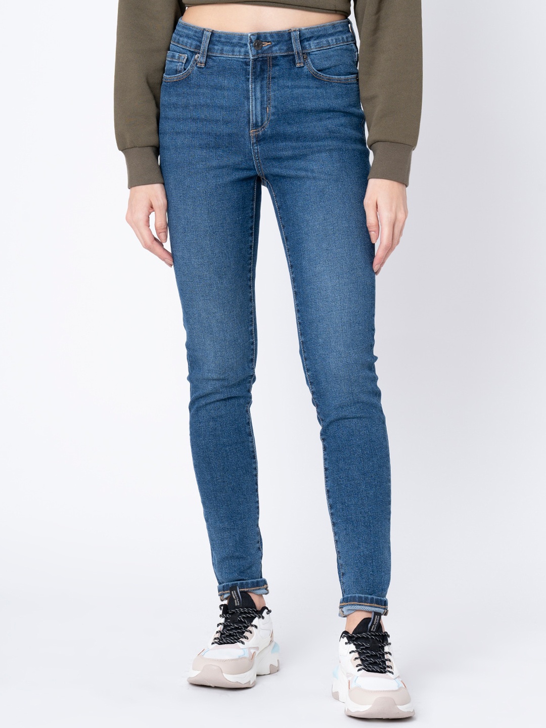 

Mode by Red Tape Women Blue Skinny Fit Jeans