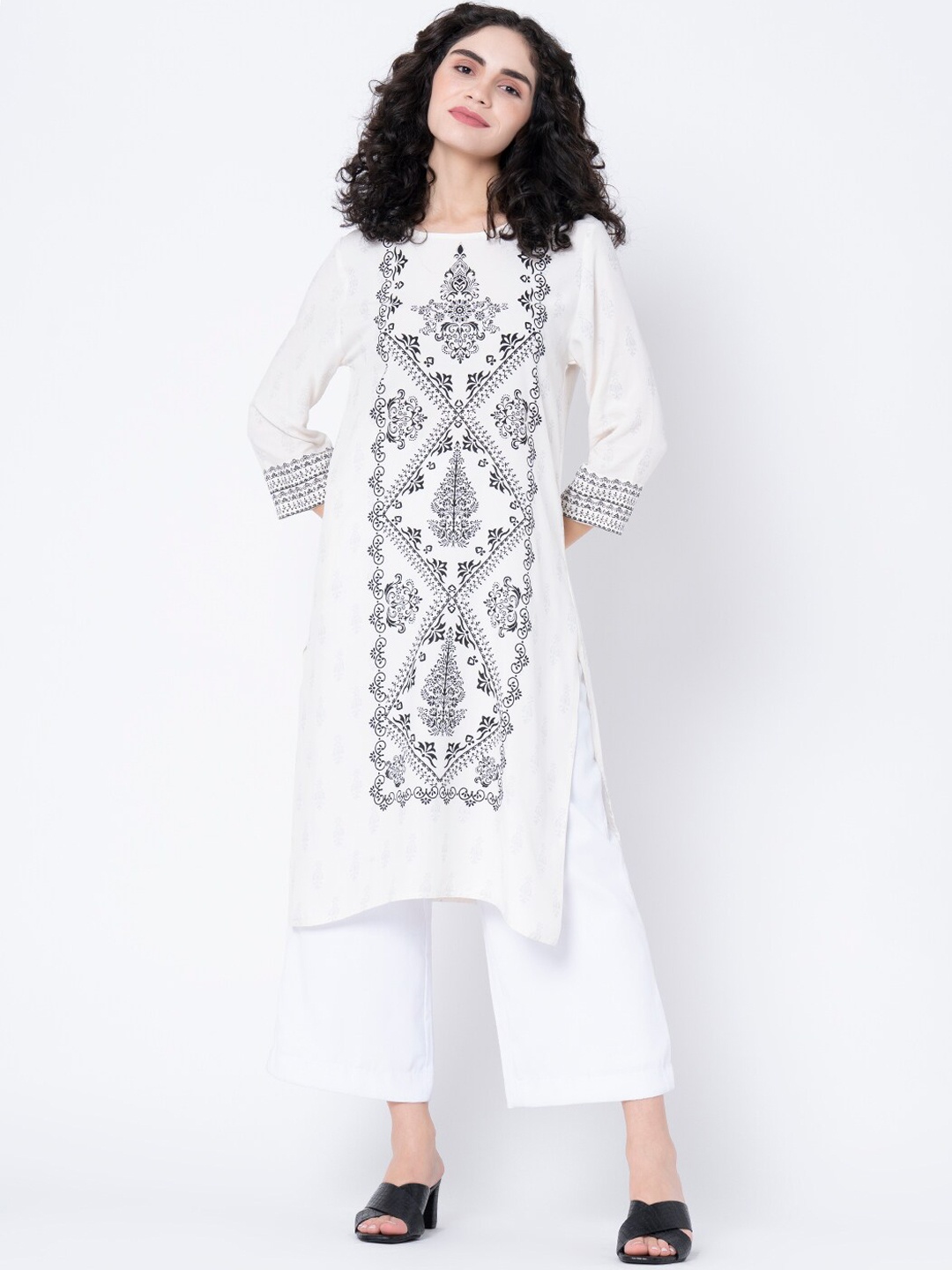 

Mode by Red Tape Women Off White Kurta