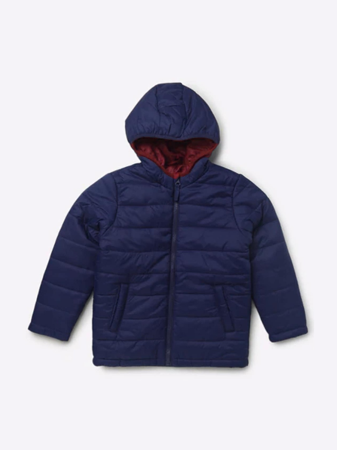

AD & AV Boys Blue Camouflage Water Resistant Padded Jacket with Embroidered