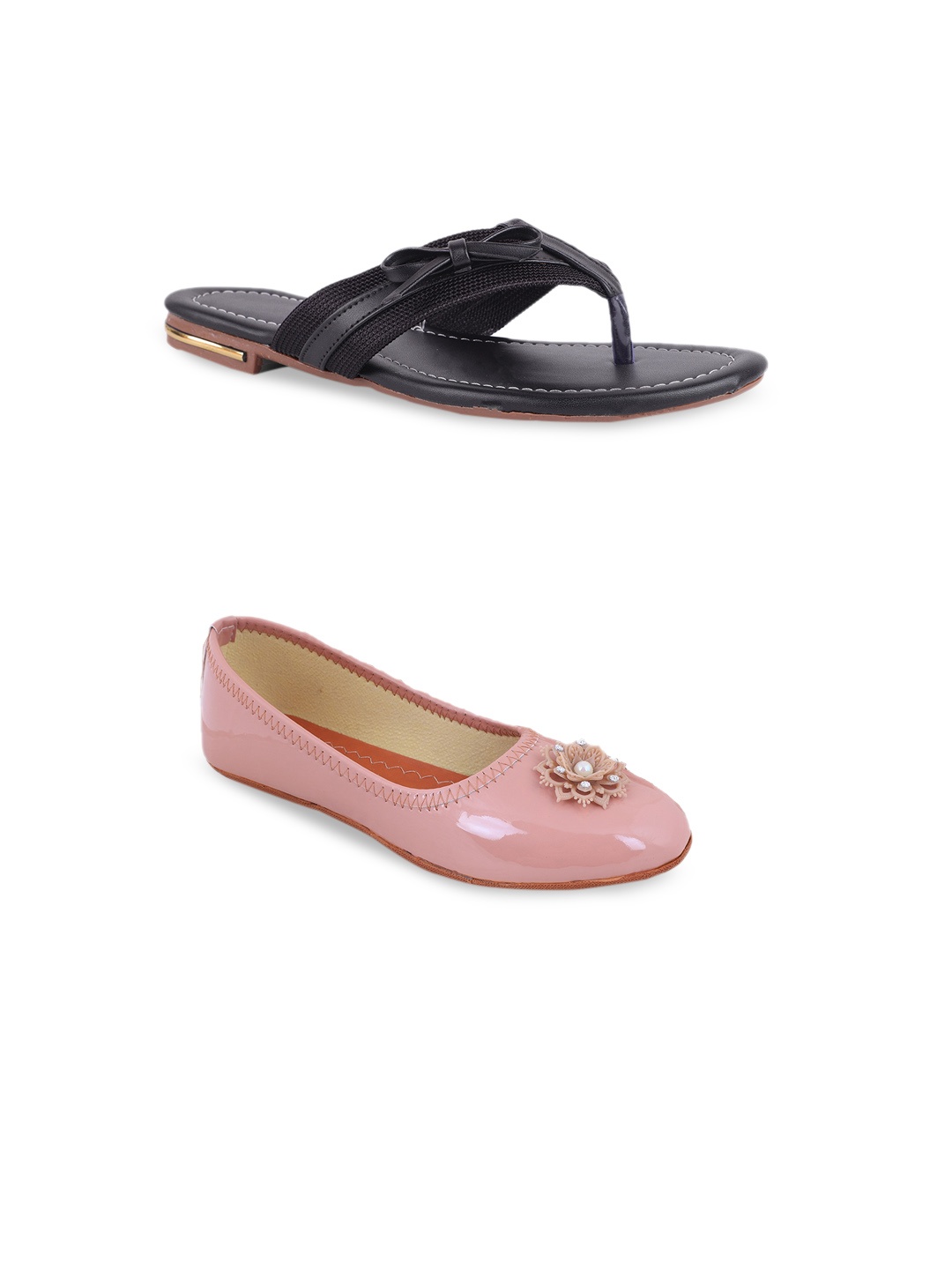 

FABBMATE Women Multicoloured Flats, Multi