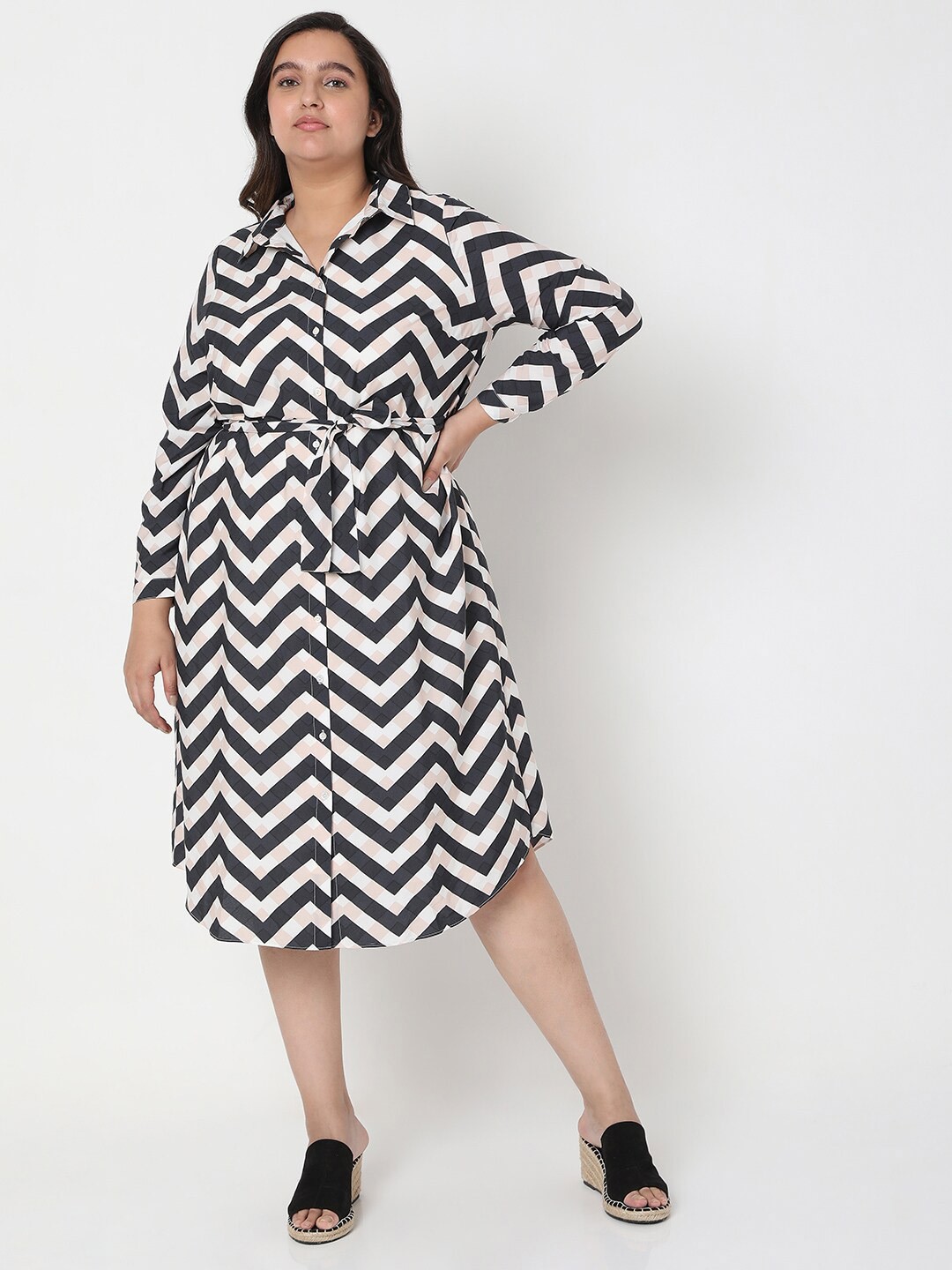 

Vero Moda Black Shirt Midi Dress