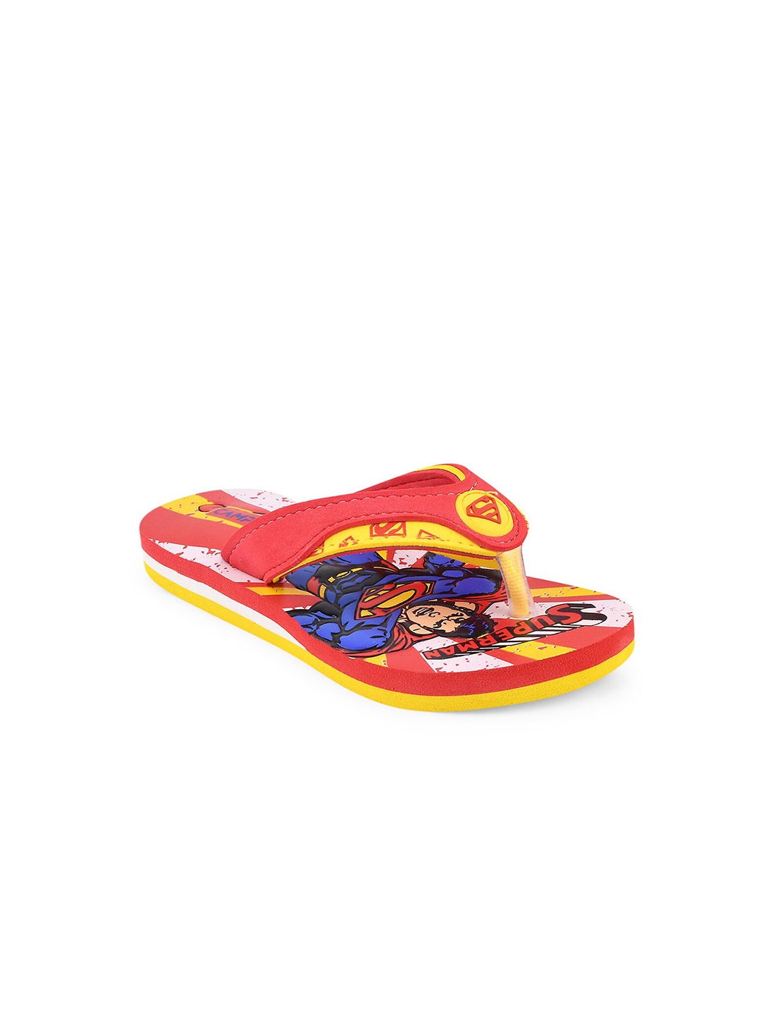 

Campus Unisex Kids Red & Blue Printed Rubber Thong Flip-Flops