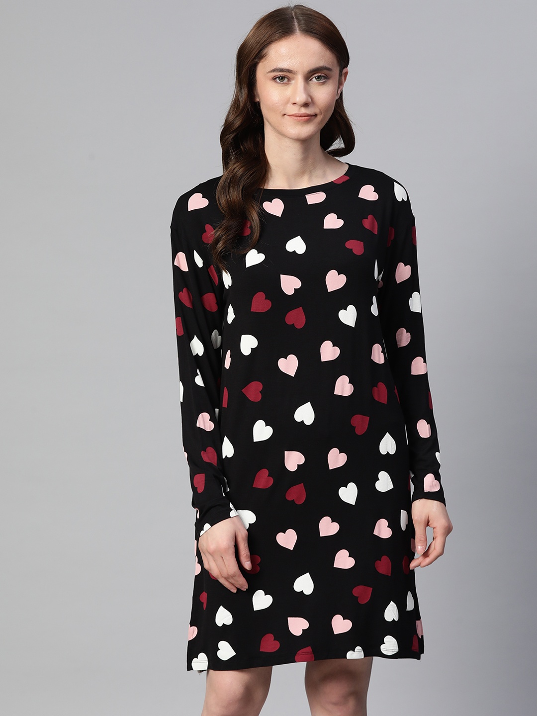 

Marks & Spencer Conversational Printed Nightdress, Black