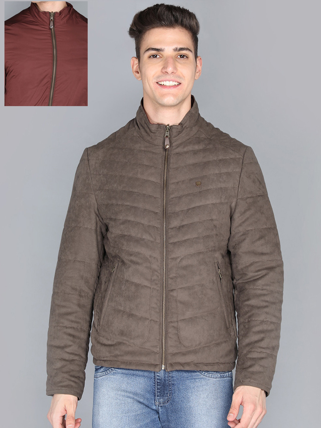 

LURE URBAN Men Mustard Camouflage Puffer Jacket