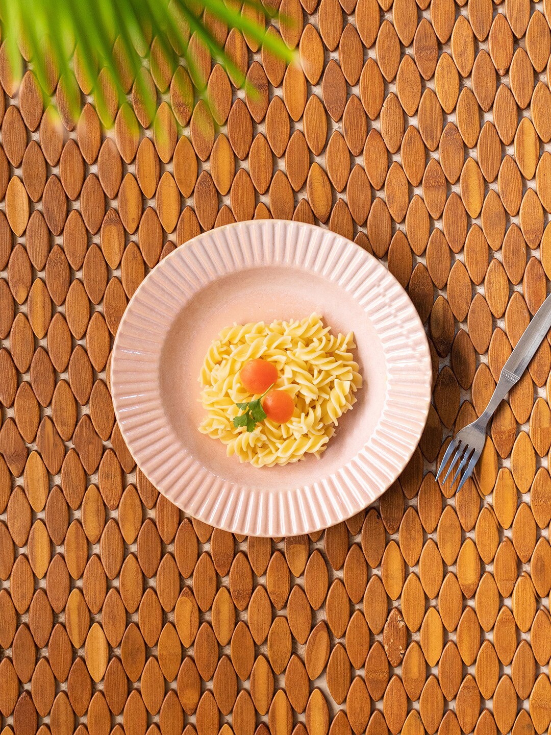 

ExclusiveLane Ceramic Pasta Plates Handmade (Microwave Safe), White