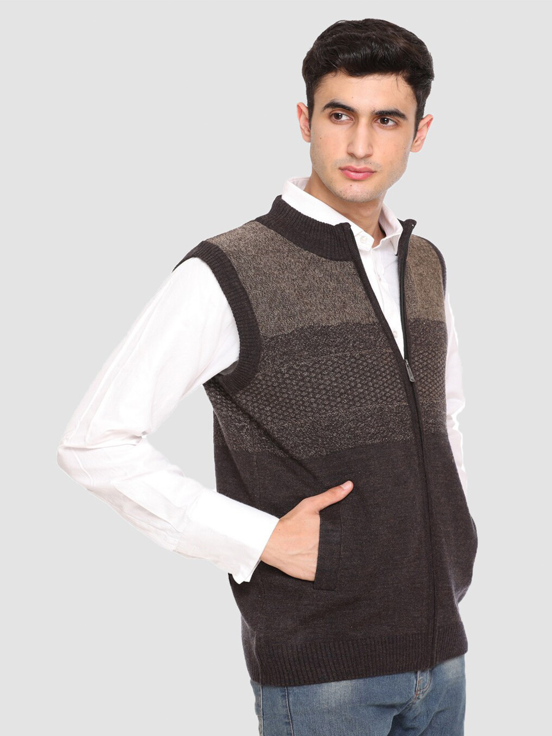 

aarbee Men Brown Striped