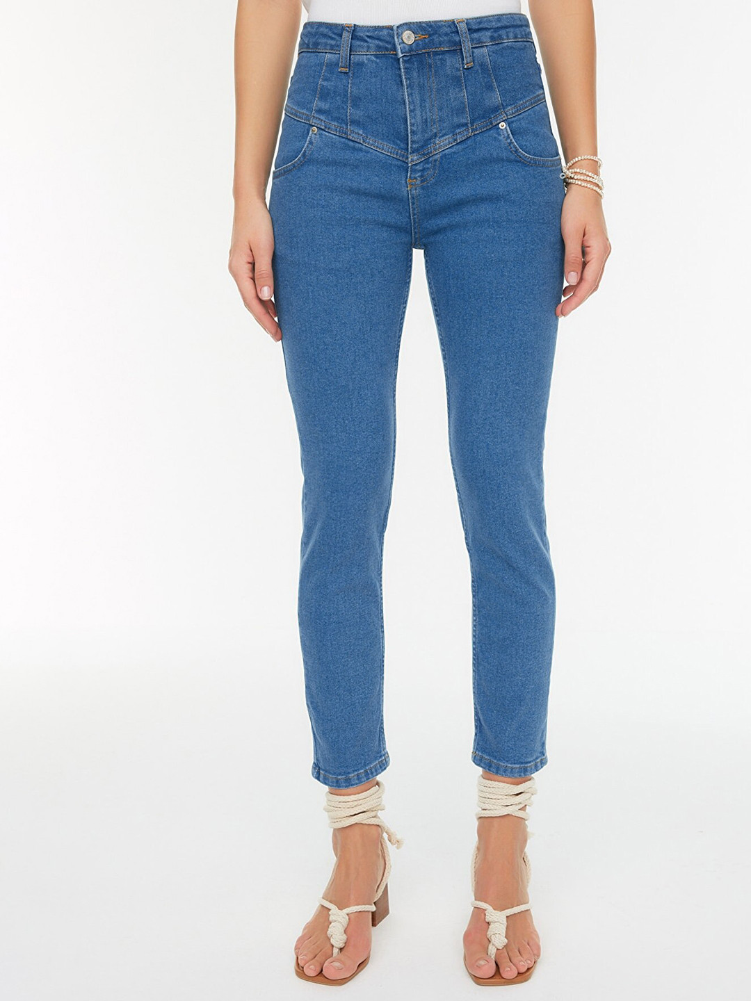 

Trendyol Women Blue Stretchable Jeans