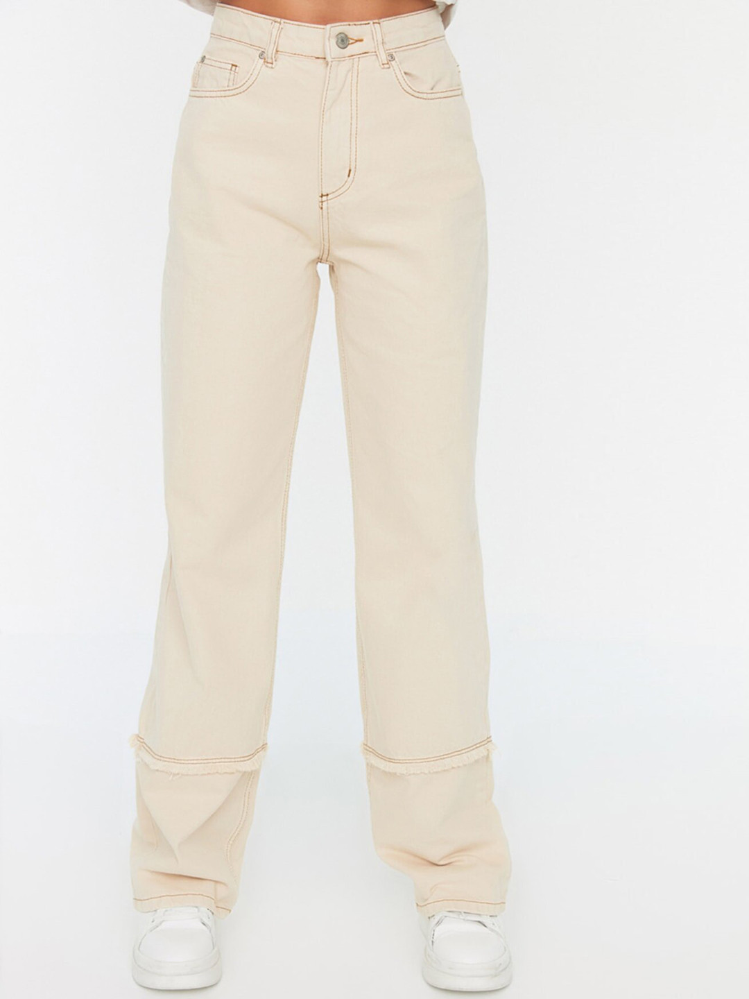 

Trendyol Women Off White Jeans