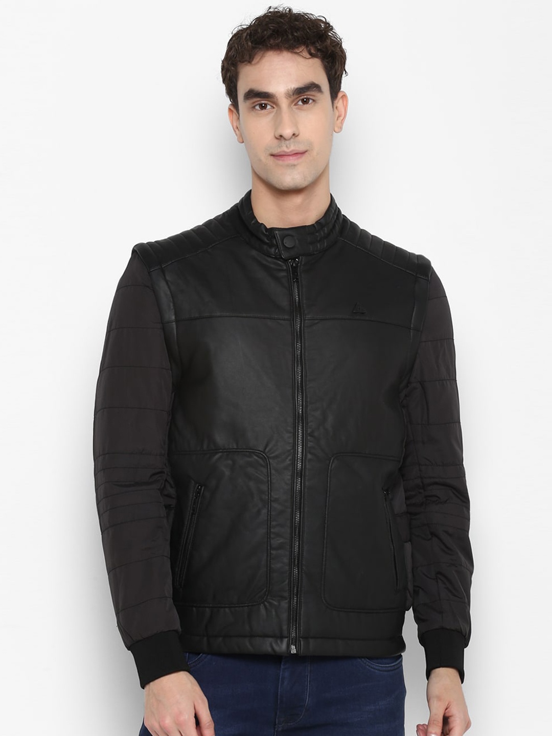 

Turtle Men Black Windcheater Outdoor Bomber Jacket