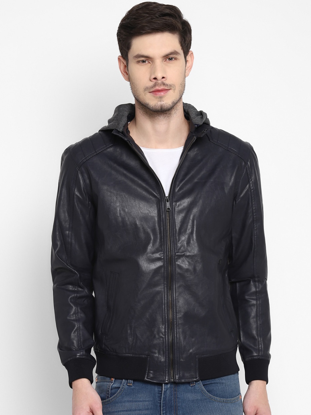 

Turtle Men Black Striped Windcheater Outdoor Bomber Jacket