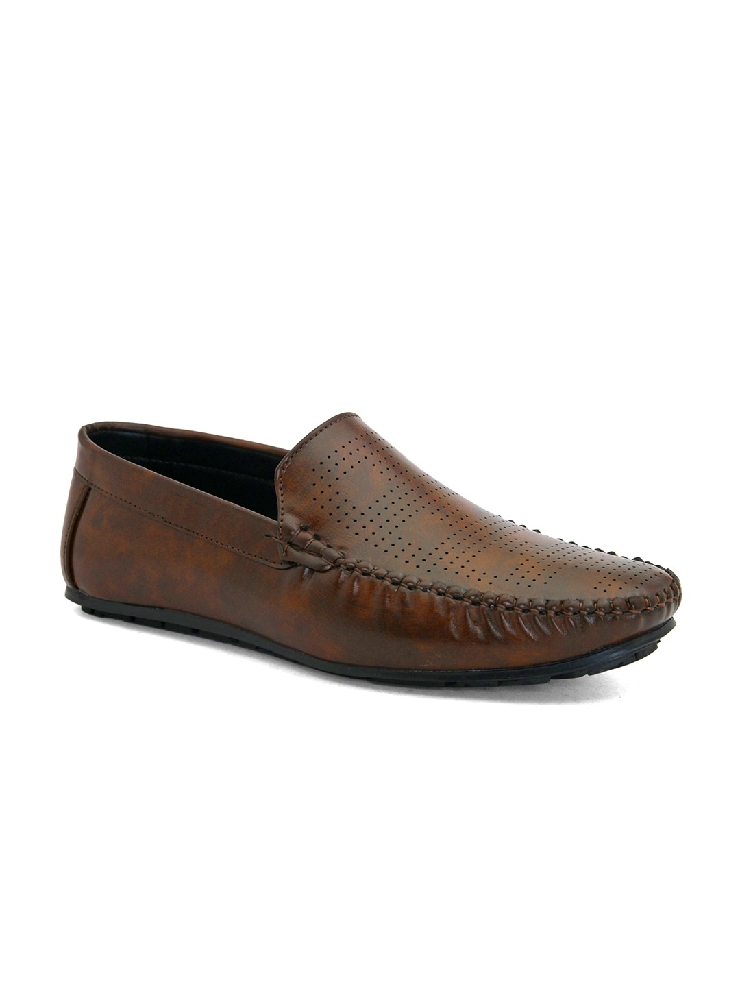 

Blammo Men Brown Perforations Loafers
