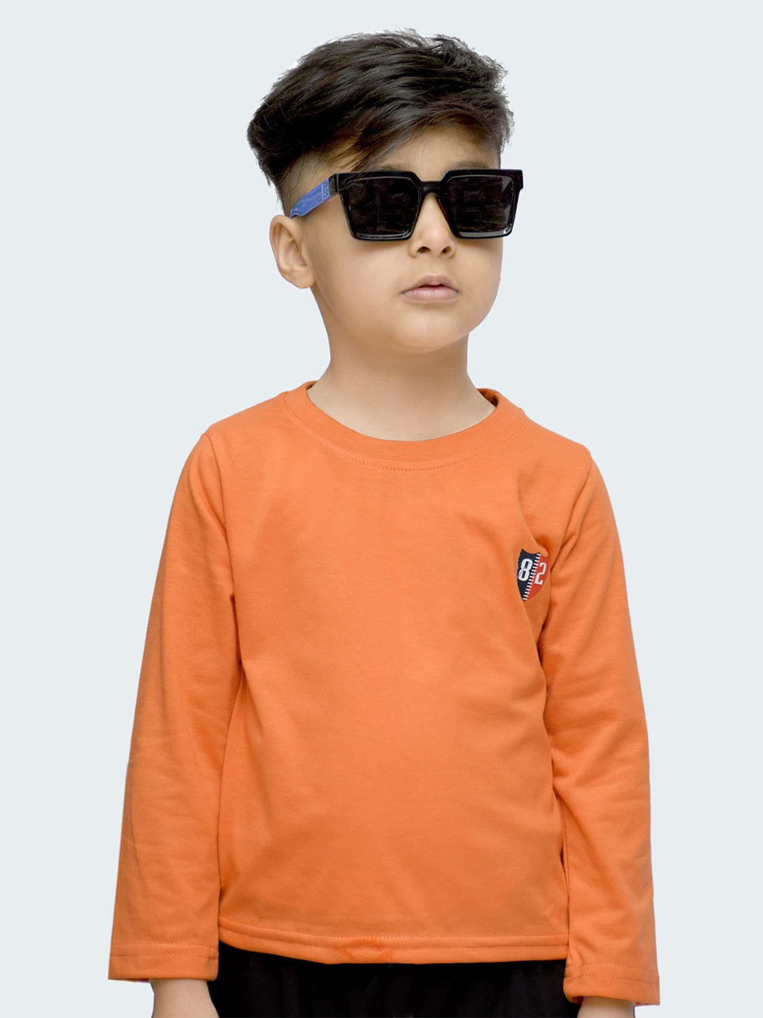 

3BROS Kids Orange V-Neck T-shirt