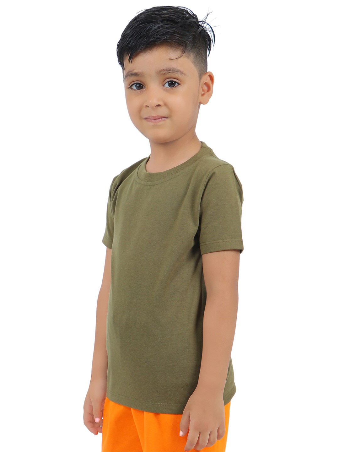 

3BROS Kids Green Extended Sleeves T-shirt