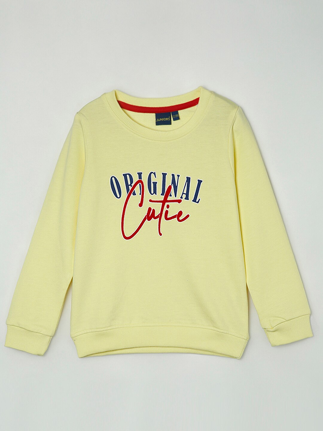 

Juniors by Lifestyle Boys Yellow Embroidered Sweatshirt