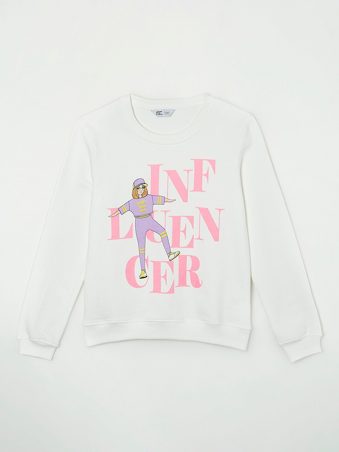 

Fame Forever by Lifestyle Girls White Printed Sweatshirt