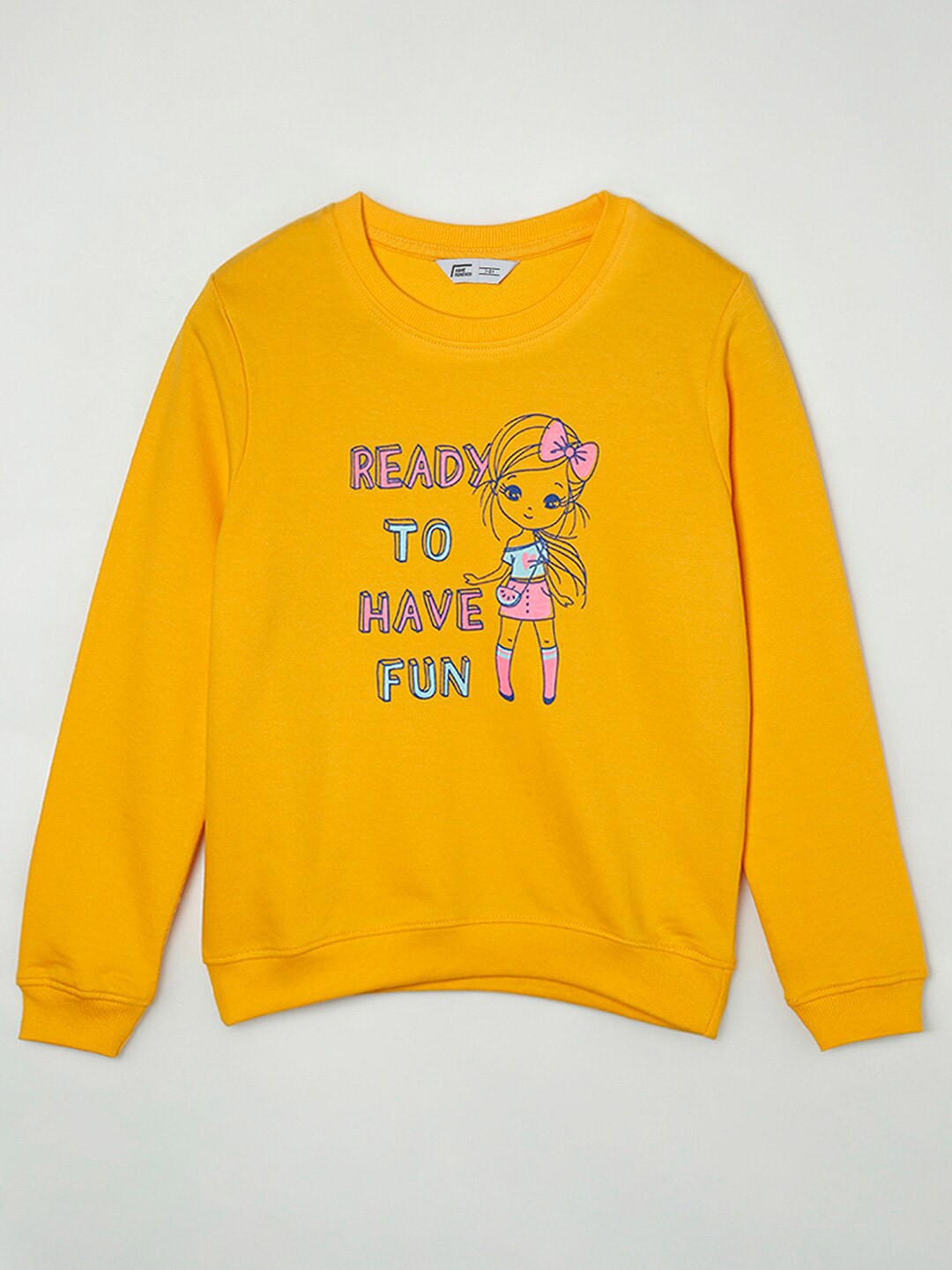 

Fame Forever by Lifestyle Girls Yellow Printed Sweatshirt