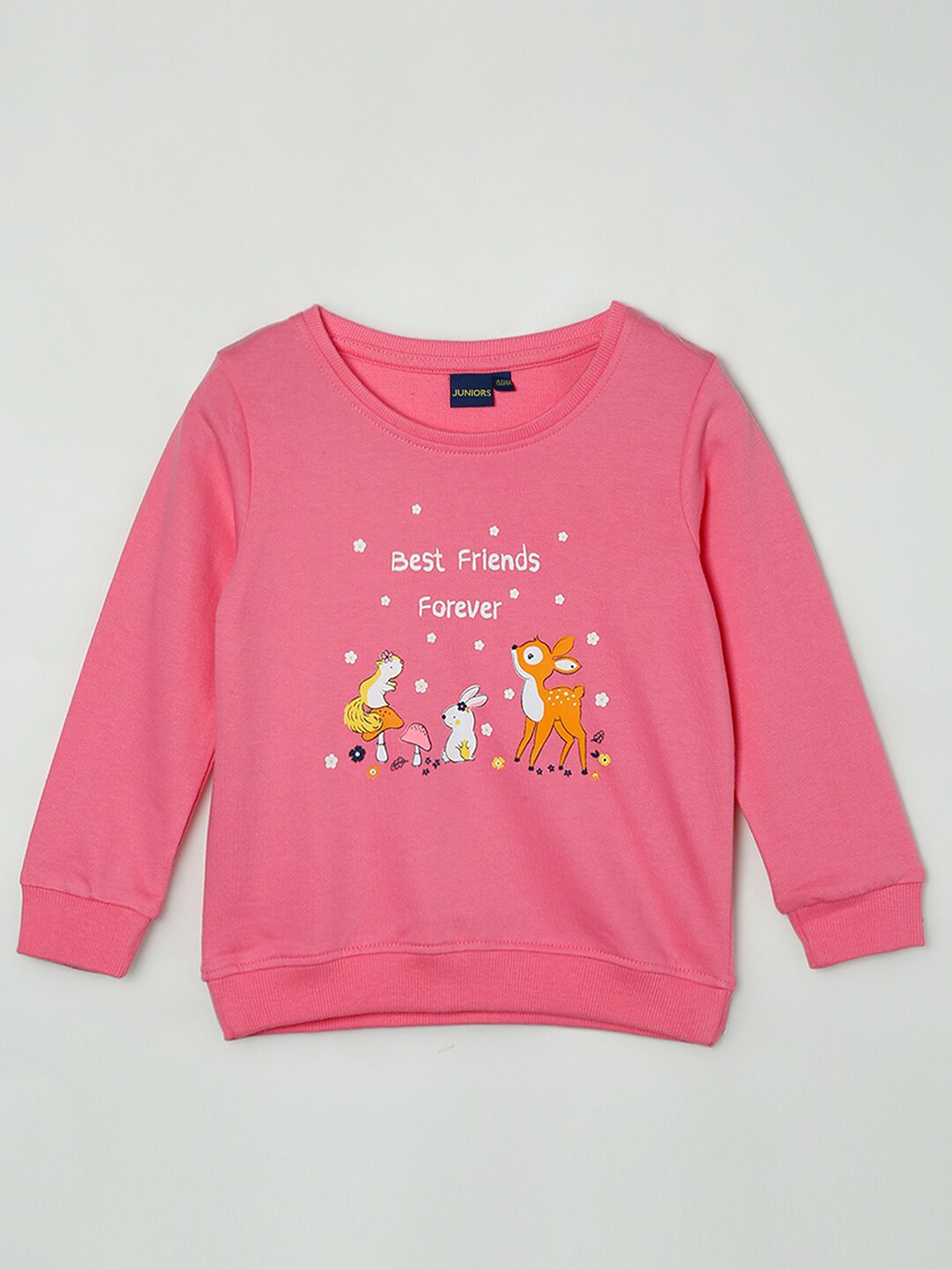 

Juniors by Lifestyle Girls Pink Printed Sweatshirt