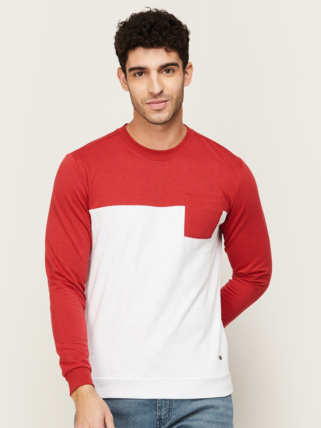 

Fame Forever by Lifestyle Men Grey Colourblocked Sweatshirt