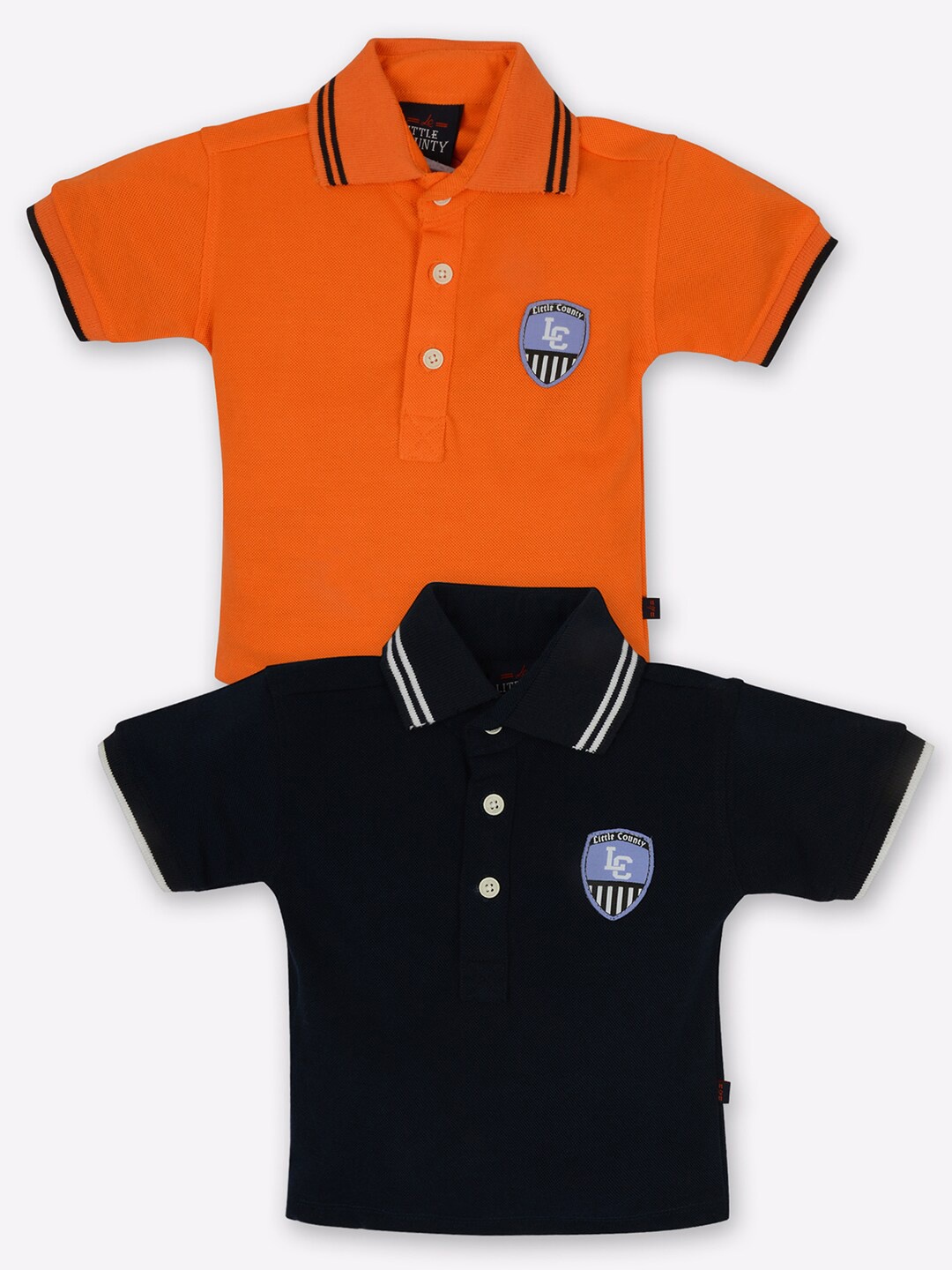 

Little County Boys Orange 2 Polo Collar T-shirt
