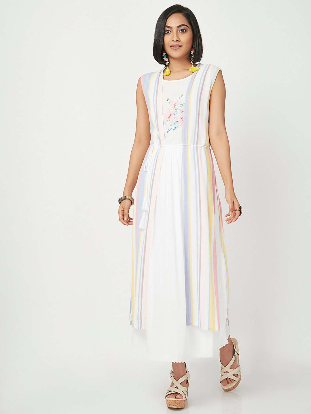

Ethnicity Multicoloured Ethnic Maxi Dress, Multi