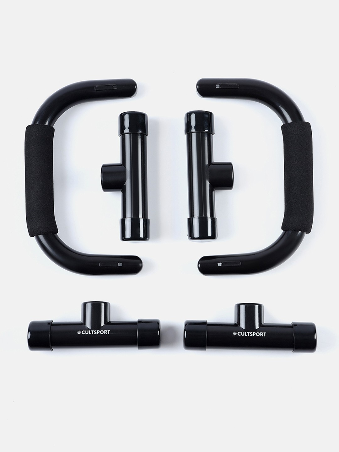

Cultsport Unisex Black Solid Push Up Bar Sports Accessories