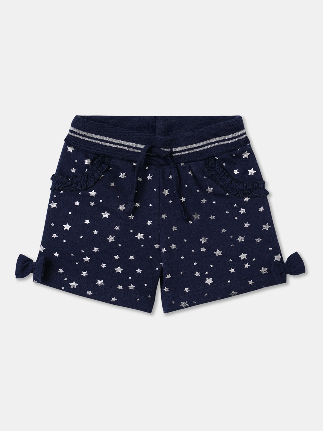 

R&B Girls Blue Printed Shorts