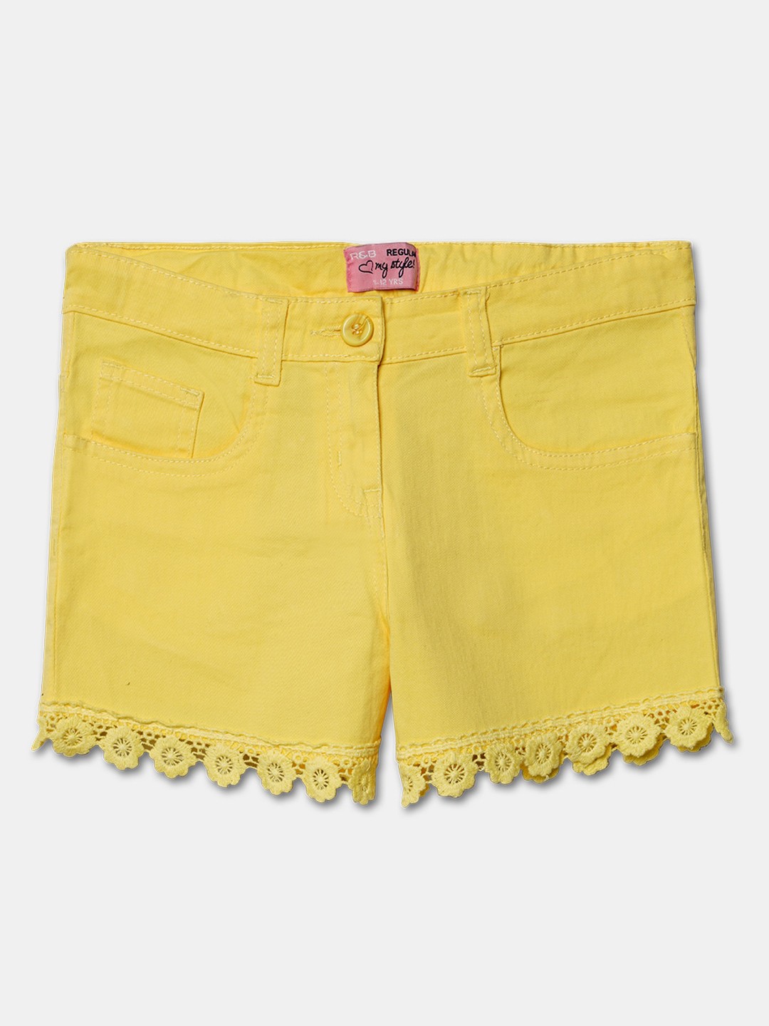 

R&B Girls Yellow Shorts