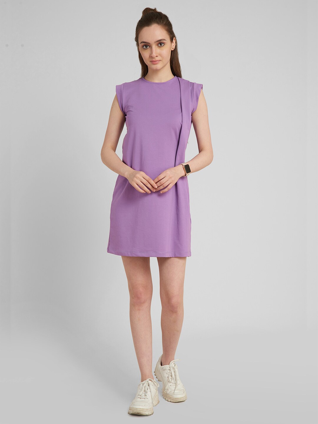 

aturabi Purple A-Line Dress