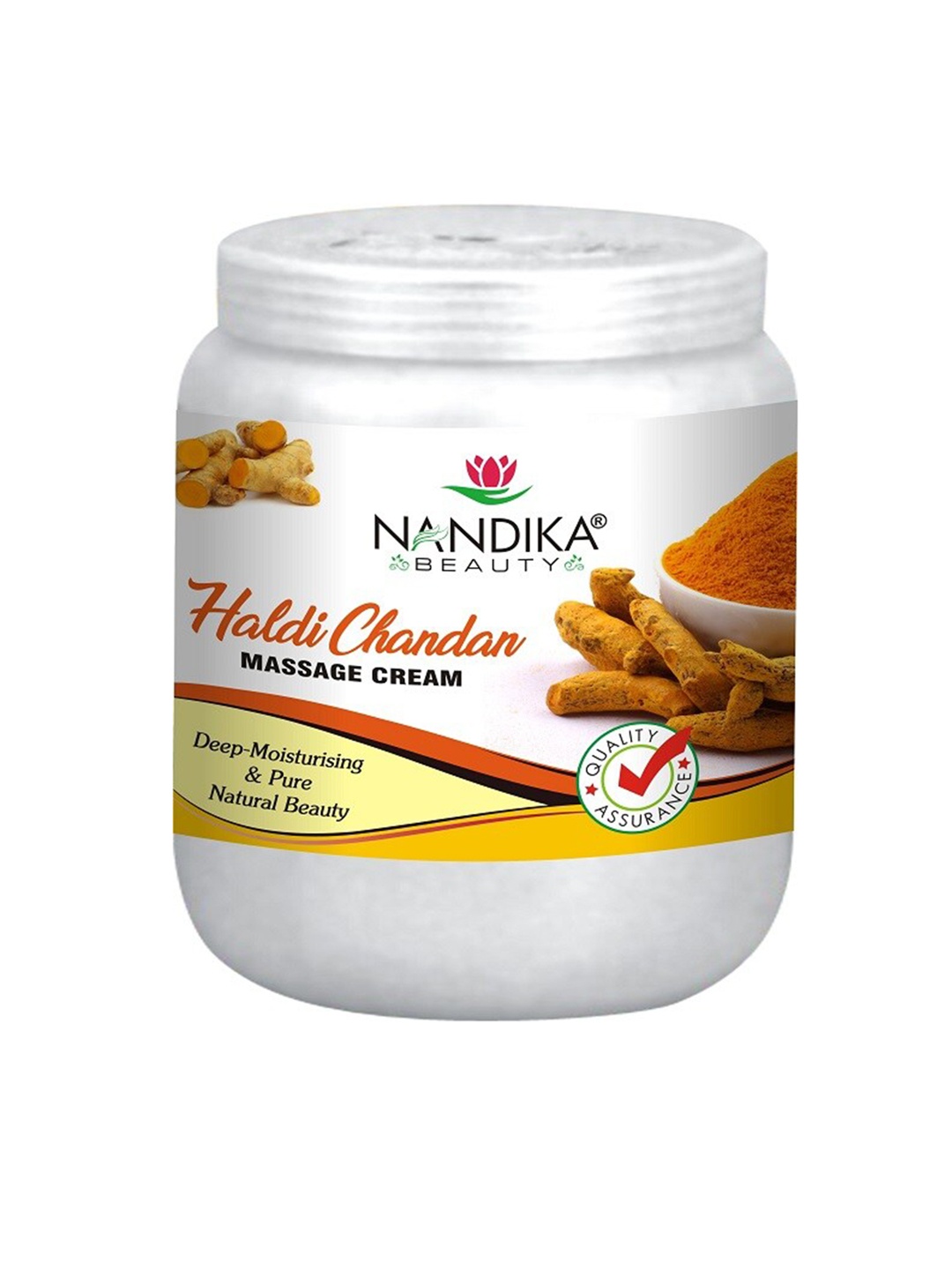 

NANDIKA BEAUTY Haldi & Chandan Face Massage Cream 800 g, Yellow