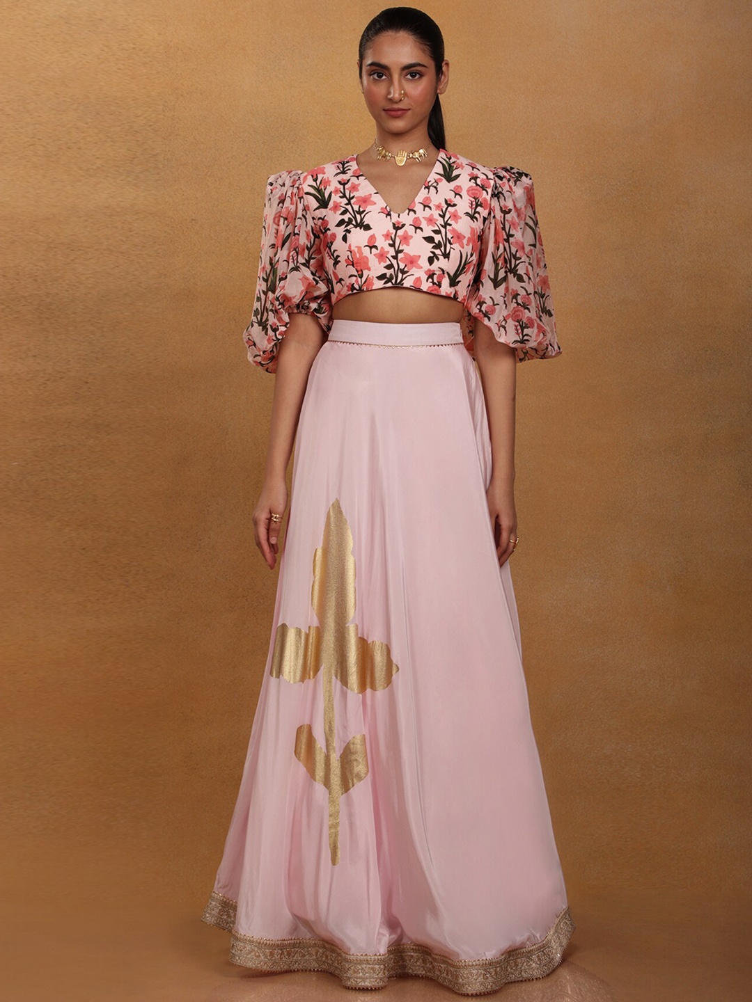 

Masaba Printed Lehenga Choli, Pink