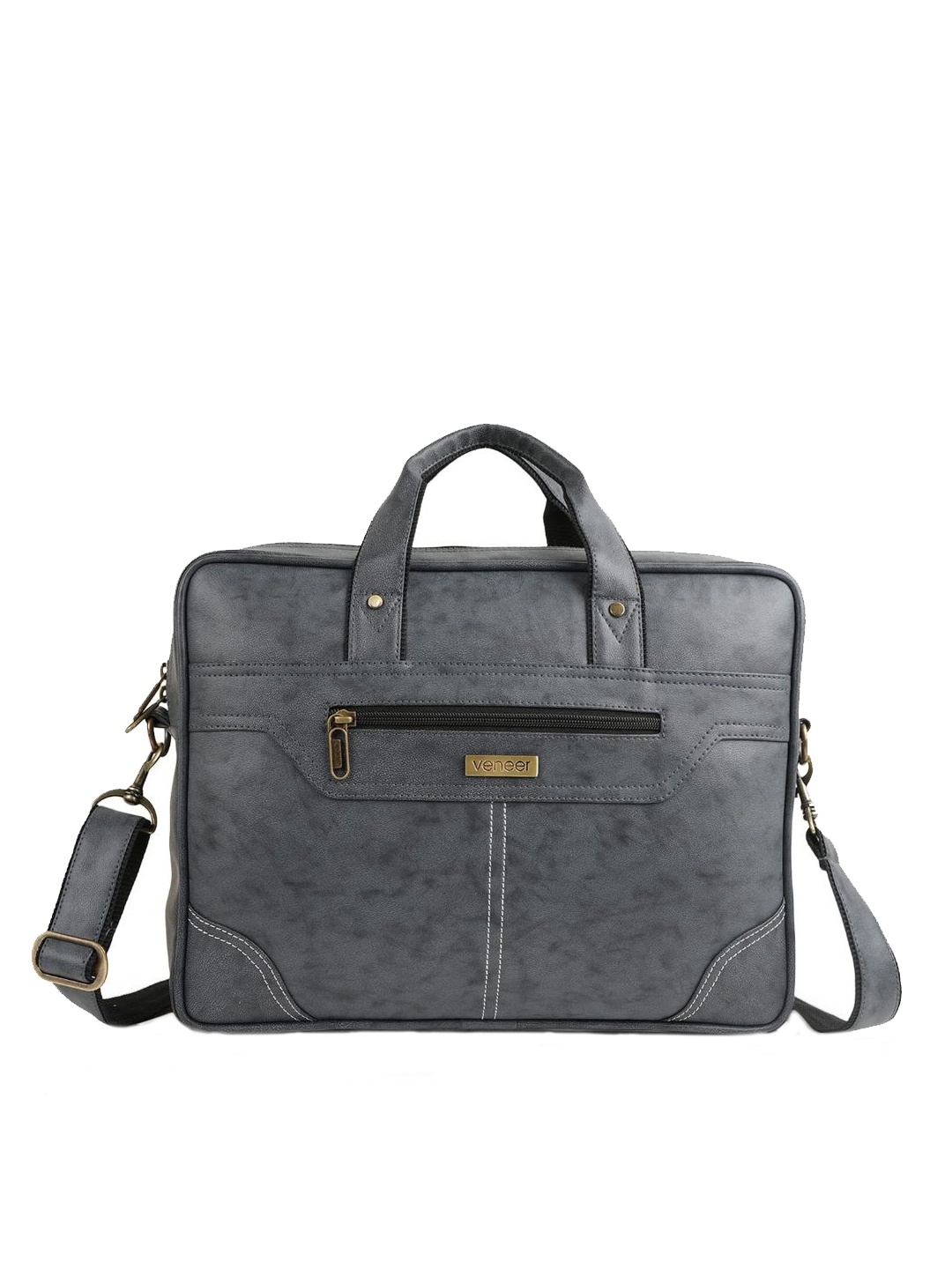 

Veneer Unisex Grey Messenger Bag
