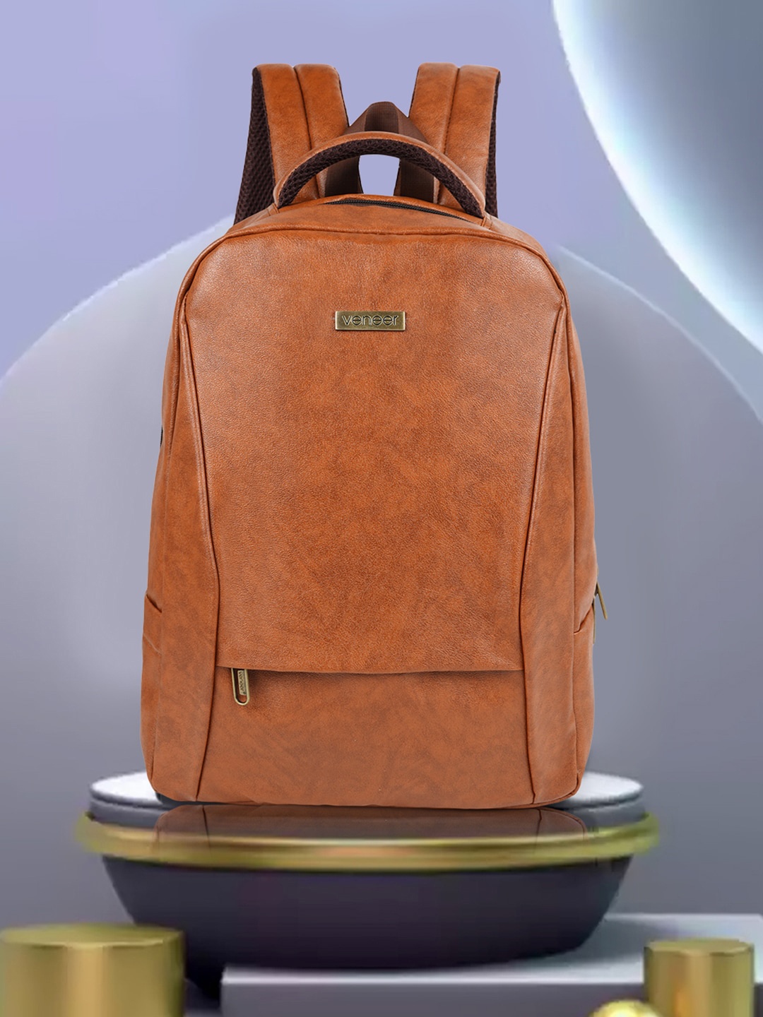 

Veneer Unisex Tan Backpack