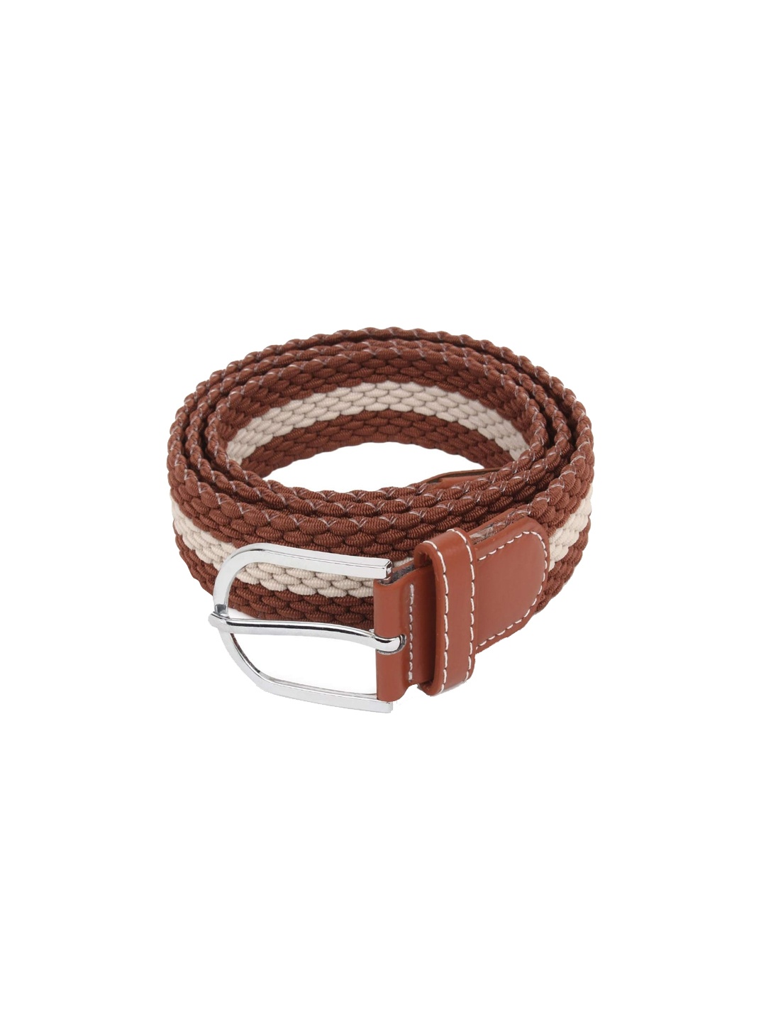 

Elite Crafts Unisex Brown Braided Canvas Belt