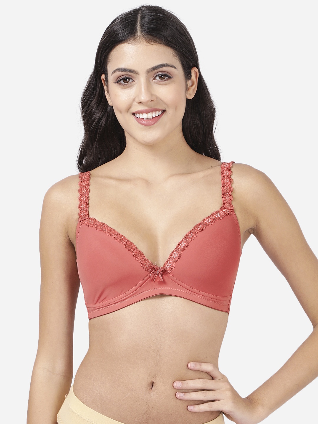 

shyaway Lightly Padded All Day Comfort Seamless Everyday Bra, Pink