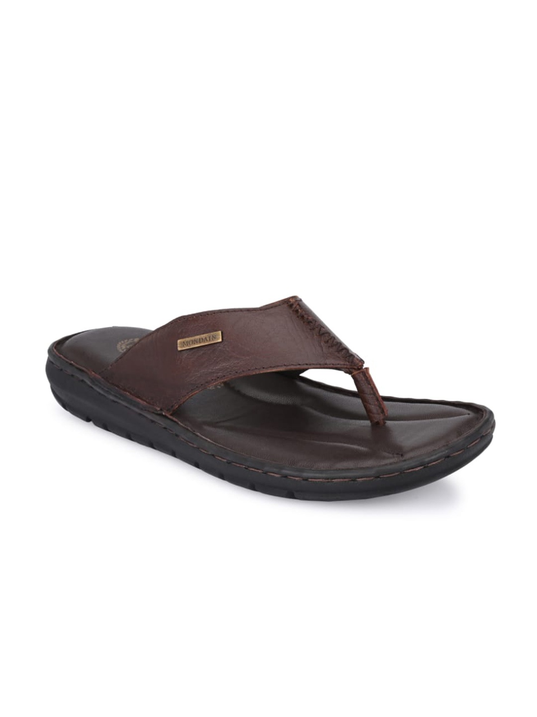 

MONDAIN Men Brown Flip Flops