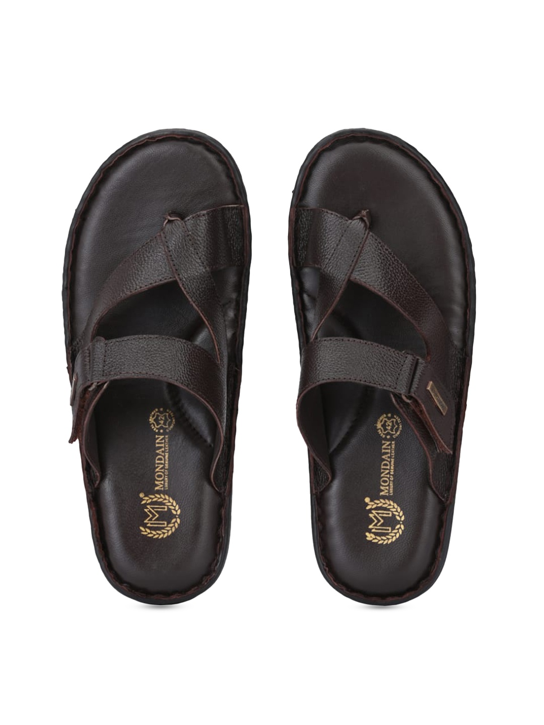 

MONDAIN Men Brown Flip Flops