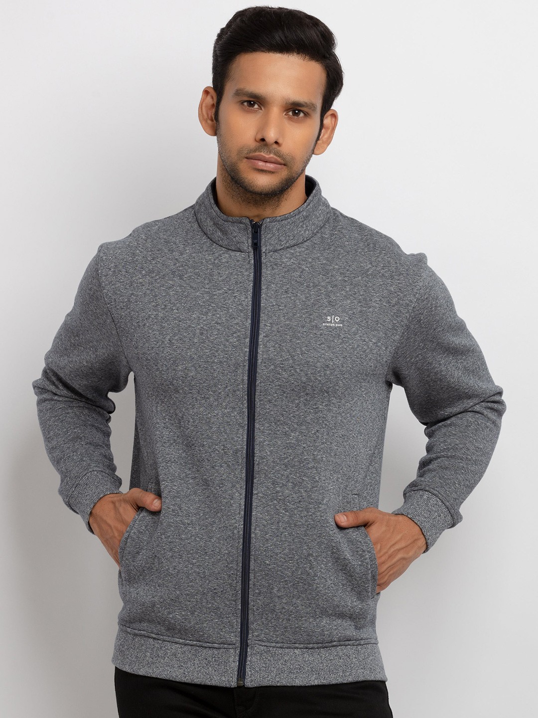 

Status Quo Men Navy Blue Sweatshirt