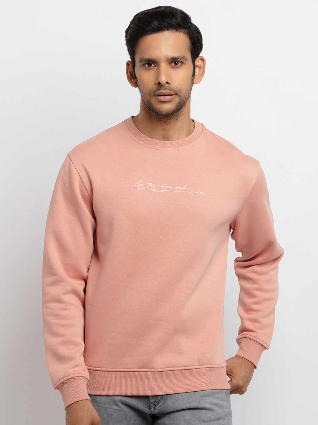 

Status Quo Men Pink Sweatshirt