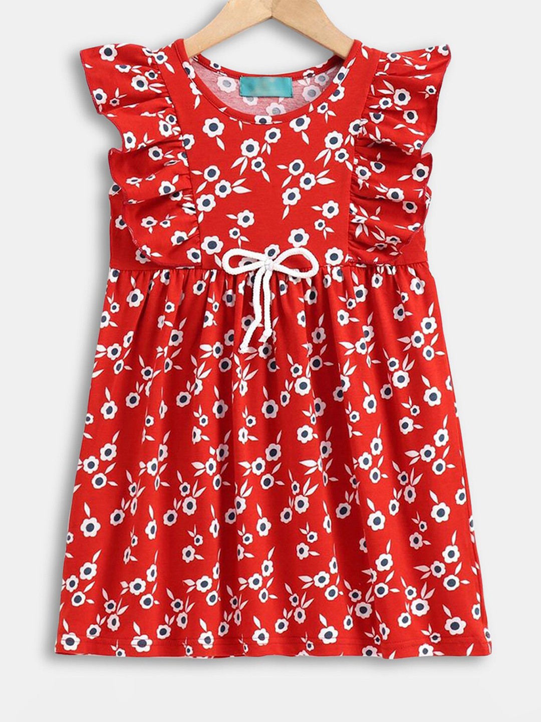 

Hopscotch Red Floral Dress