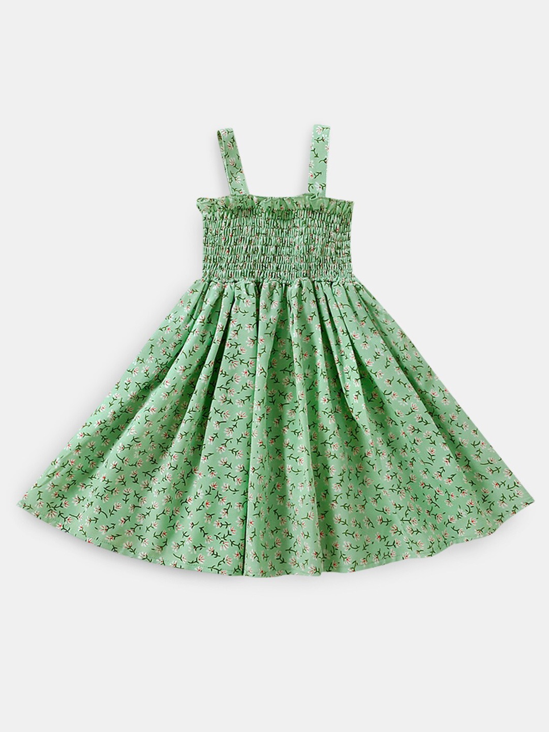 

Hopscotch Green Floral Empire Dress