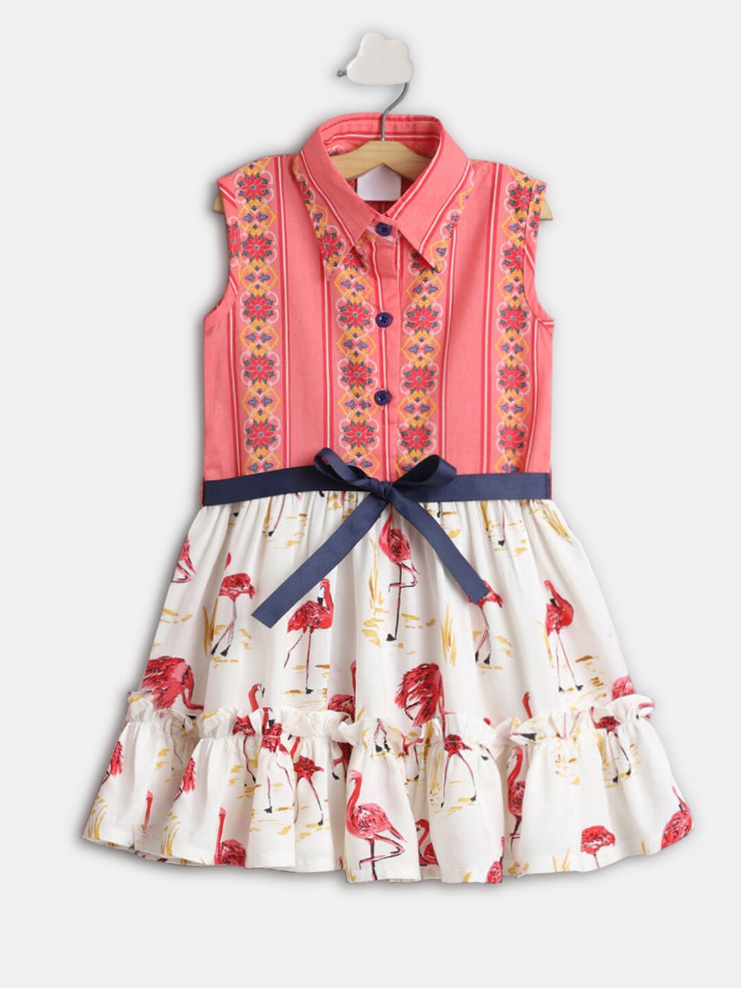 

Hopscotch Pink Floral Dress
