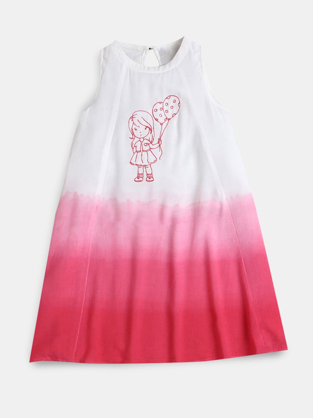 

Hopscotch Pink Tie and Dye Peplum Dress