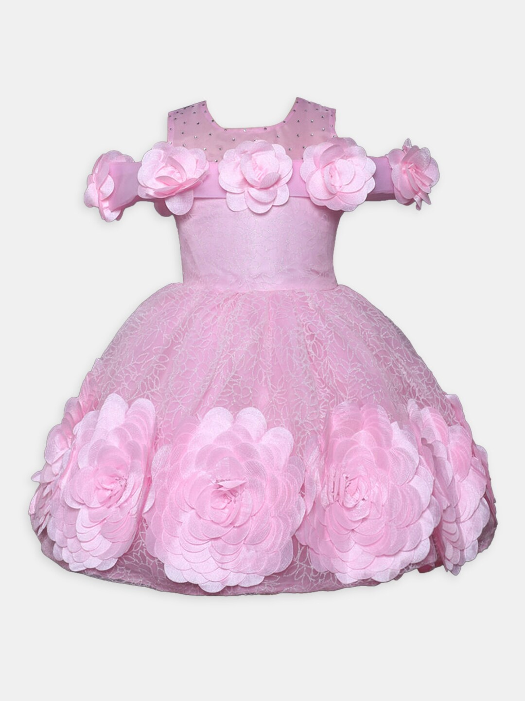 

Hopscotch Pink Peplum Dress