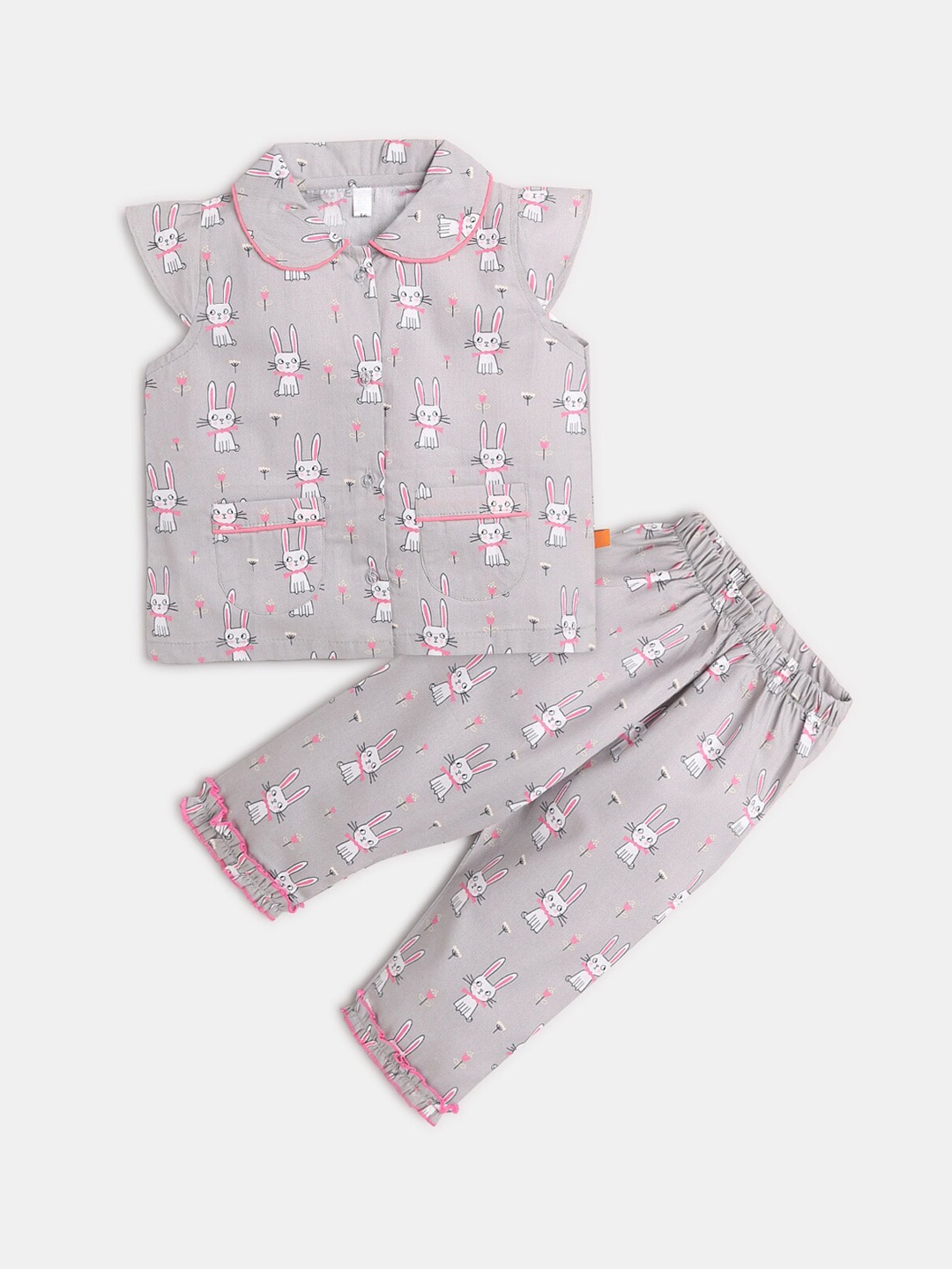 

Hopscotch Girls Grey Night suits