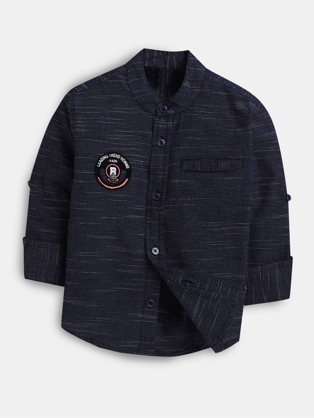 

Hopscotch Boys Navy Blue Casual Shirt